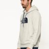 Sudadera THE NORTH FACE hombre con capucha DREW PEAK ref. T0a0tecej gris claro con logo bordado azul intenso