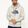 Sudadera THE NORTH FACE hombre con capucha DREW PEAK ref. T0a0tecej gris claro con logo bordado azul intenso