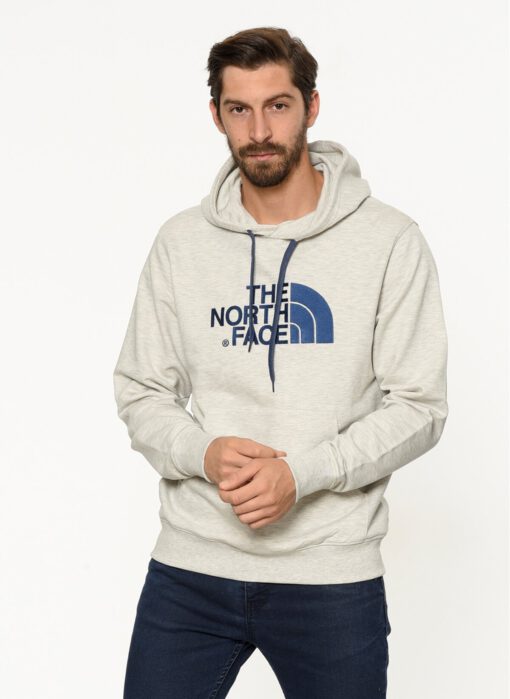 Sudadera THE NORTH FACE hombre con capucha DREW PEAK ref. T0a0tecej gris claro con logo bordado azul intenso