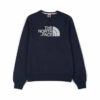 Sudadera THE NORTH FACE hombre con cuello redondo drew peak crew ref. T92ZWRH2G Azul marino con logo bordado gris claro