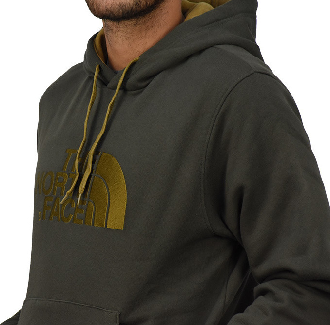 Sudadera THE NORTH FACE hombre con capucha DREW PEAK ref. T0AHJYEU0 Verde  caqui con logo bordado cobre - Martimpe Berart - Tienda de Moda en Gausach,  Vielha, Valle de Aran