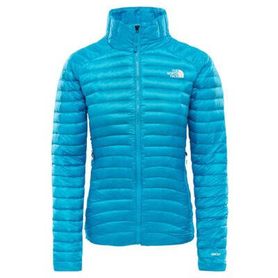 Chaqueta de Plumón The North Mujer Face impendor W Meridiano Azul T93OD2D7R azul turquesa