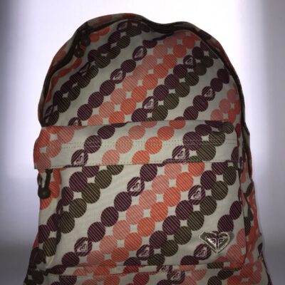 Mochila Roxy Basic Girl ref. XRWBA251 4112617 Beig con topos coral y gránate