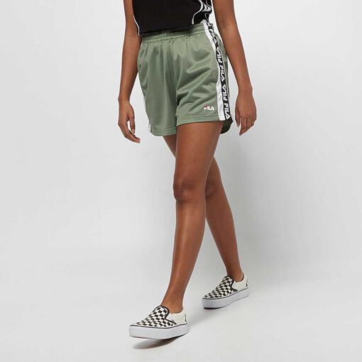 Pantalón Shorts corto FILA chica TTARIN SHORTS Ref. 687689 verde caqui bandas laterales logos