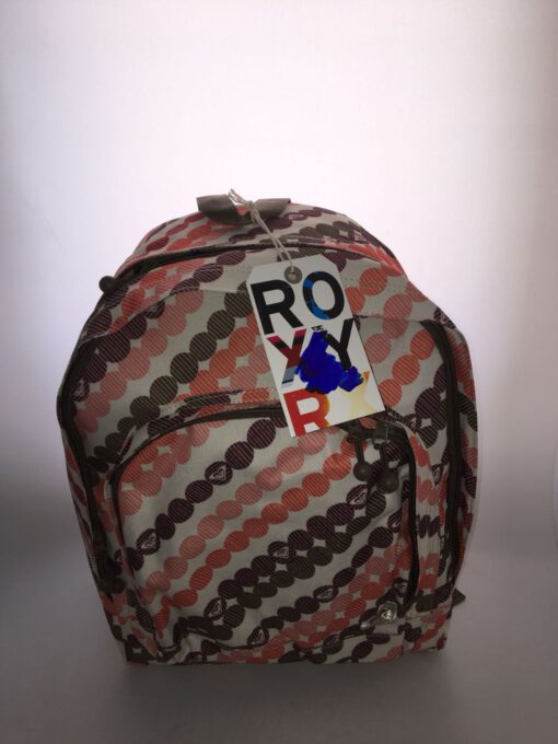 Mochila Roxy triple XRWBA201 Ref. 4112609 Color Granate con logo bordado blanco