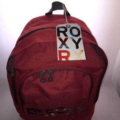 Mochila Roxy triple XRWBA201 Ref. 4112609 Color Rojo claro con logo bordado gris