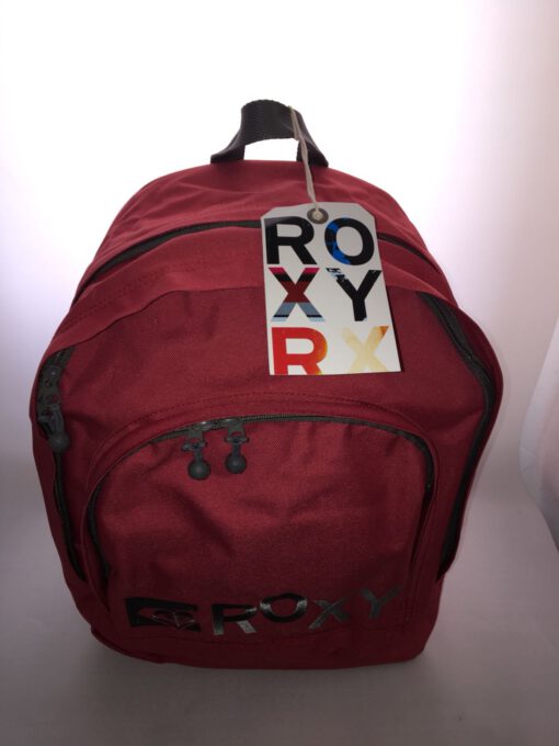 Mochila Roxy triple XRWBA201 Ref. 4112609 Color Rojo claro con logo bordado gris