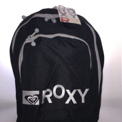 Mochila Roxy triple XRWBA201 Ref. 4112246 Color negro con logo bordado blanco