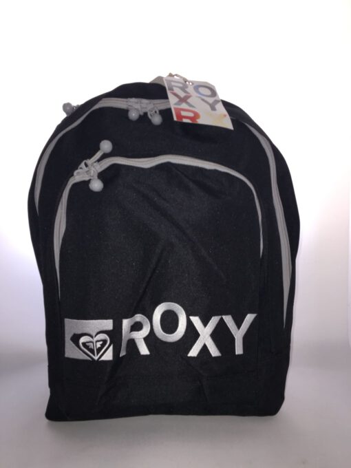 Mochila Roxy triple XRWBA201 Ref. 4112246 Color negro con logo bordado blanco