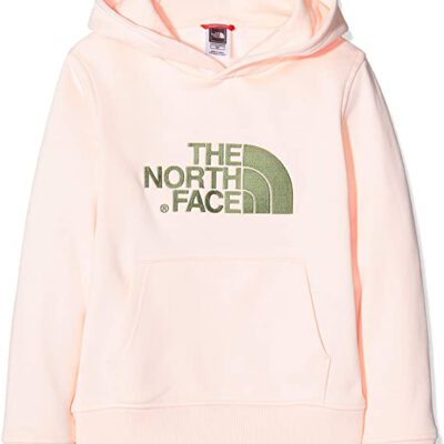 Sudadera THE NORTH FACE niña con capucha DREW PEAK ref. T933H4RS4 Rosa palo Logo bordado gris