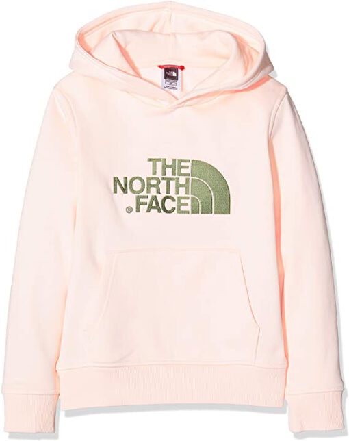 Sudadera THE NORTH FACE niña con capucha DREW PEAK ref. T933H4RS4 Rosa palo Logo bordado gris