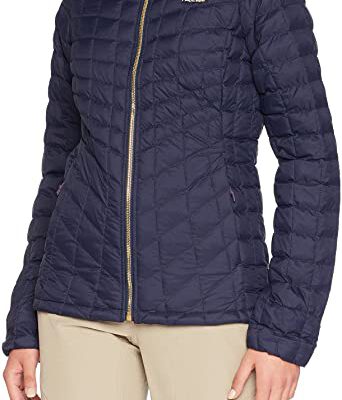 Chaqueta de Plumón The North Face mujer Thermoball T93BRLH2G Urban Navy azul marino logo y cremallera oro