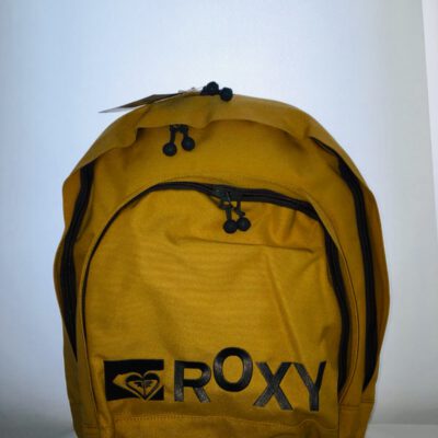 Mochila Roxy triple XRWBA201 Ref. 4111246 Color ocre con logo bordado gris