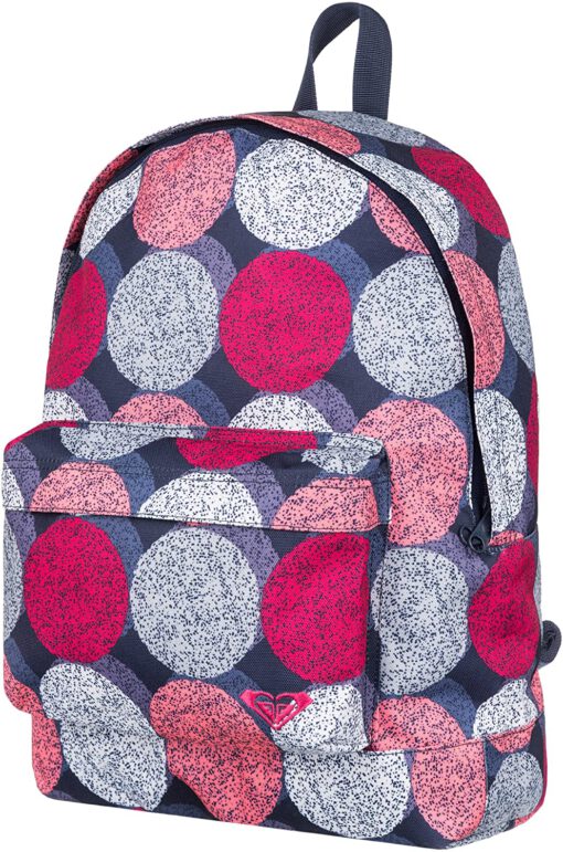 Mochila Roxy Basic Girl ref. WTWBA961 Topos grandes morados y rosas