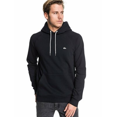 Sudadera Hombre Quiksilver con capucha Everyday Hoodie Ref. EQYFT03846 negra lisa clasica