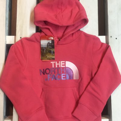 Sudadera THE NORTH FACE niña con capucha DREW PEAK ref. T933H4QAK Rosa coral palo Logo bordado rosa- lila