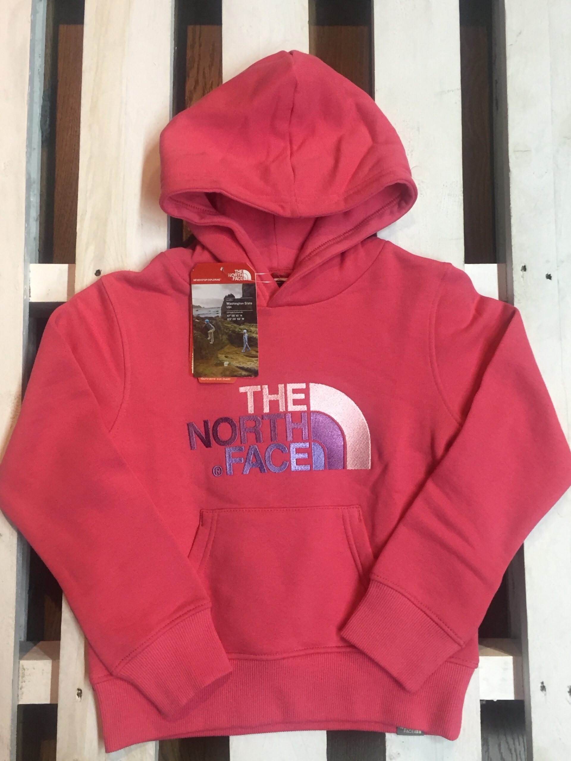 north sudadera rosa