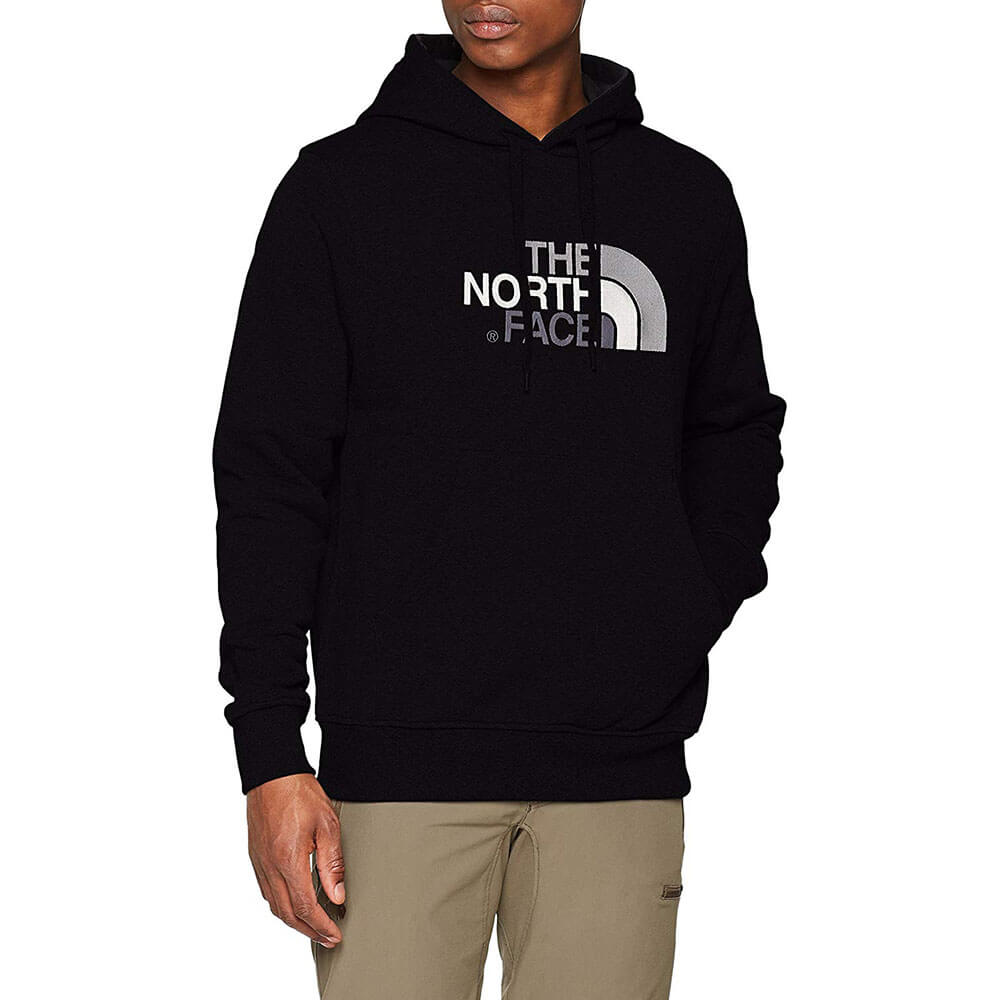 Sudadera THE NORTH FACE hombre con capucha DREW PEAK ref. T0AHJYKX7 negra  con logo bordado gris - Martimpe Berart - Tienda de moda en Gausach,  Vielha, Valle de Aran