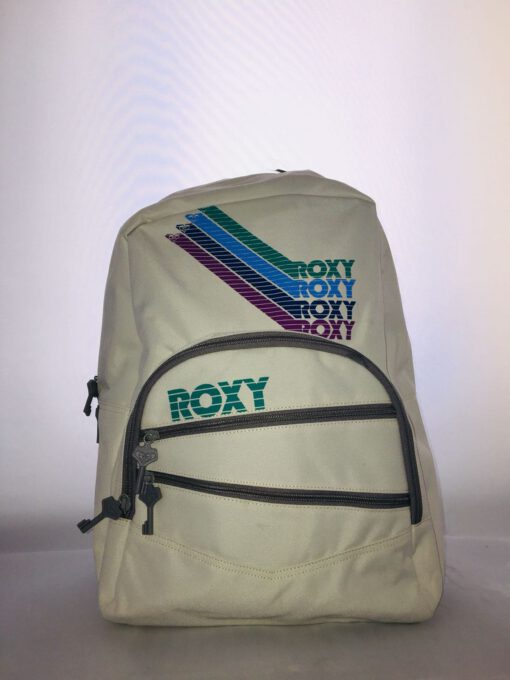 Mochila Roxy doble XUWBA231 Ref. 4123273 Blanco roto con estampado logo