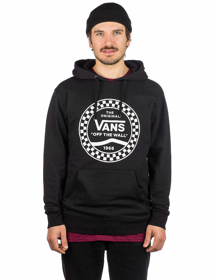 Sudadera VANS Hombre capucha Ref. Chekered side negra logo blanco | Martimpe Berart - Tienda de Moda en Gausach, Vielha, Valle Aran