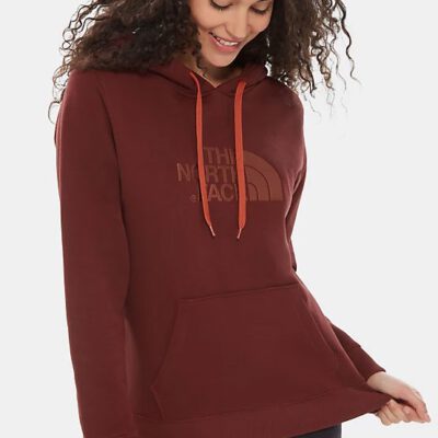 Sudadera THE NORTH FACE mujer con capucha DREW PEAK ref. T0A8MU38X Vino con logo bordado cobre