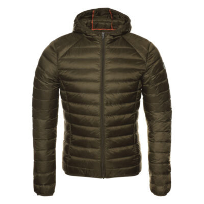 Chaqueta con capucha Jott de plumas pato Hombre NICO 204-KAKI BASIC Justoverthetop Verde caqui