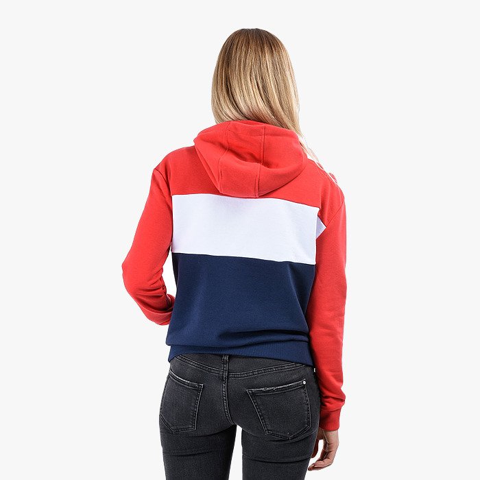 Sudadera FILA con capucha LORI HOODY WOMEN Ref. 687042 Roja, y marino | Martimpe Berart Tienda de Moda en Gausach, Vielha, Valle de Aran