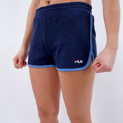 Pantalón Shorts corto FILA chica PAIGE JERSEY SHORTS Ref. 687072 marino bandas laterales azules