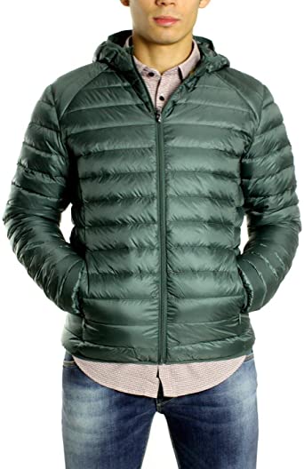 Chaqueta con capucha Jott de plumas pato Hombre 3900/236 Vert Fonce NICO BASIC Justoverthetop Verde oscuro | Martimpe Berart - Tienda de Moda en Gausach, Valle de Aran