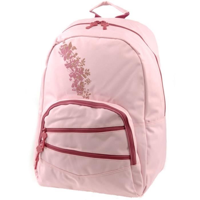 Mochila doble XUWBA231 Ref. 4123273 Rosa palo con flores Martimpe Berart - Tienda de Moda en Gausach, Valle de