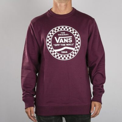 Sudadera VANS Hombre Cuello redondo Side Stripe Crew Ref. VN0A468W7D51 granate