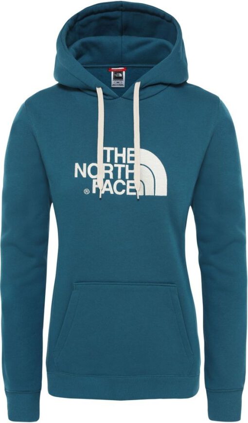 Sudadera THE NORTH FACE mujer con capucha DREW PEAK ref. T0A8MU1WL Azul con logo bordado blanco roto