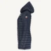 Chaqueta con capucha Jott midi 3/4 de plumas pato Mujer 104 MARINE FW22WDOW12 - 104 NOUR BASIC Larga Justoverthetop Azul marino