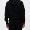 Sudadera con capucha OBEY chica Apex Hood Ref. 211610076 Negra con banda amarillla mangas