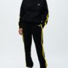 Sudadera con capucha OBEY chica Apex Hood Ref. 211610076 Negra con banda amarillla mangas