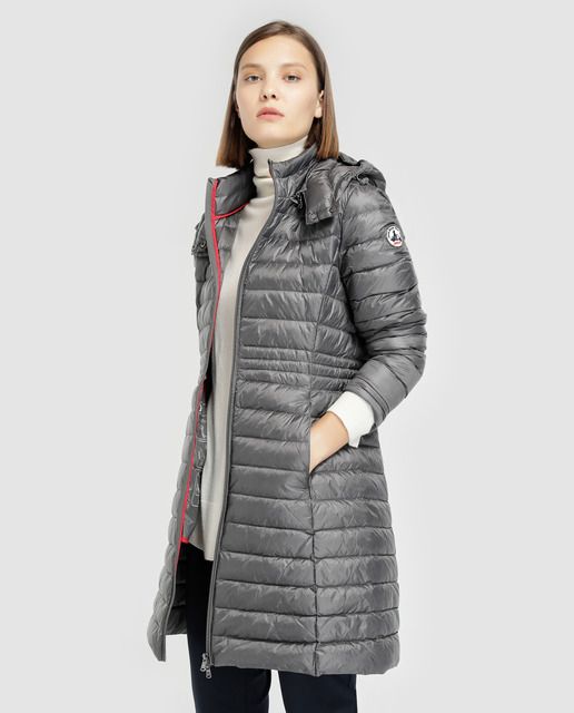 con capucha Jott midi de plumas pato Mujer Gris 439 VERO BASIC Larga Justoverthetop Color gris CLARO | Martimpe Berart - Tienda de Moda en Vielha, Valle Aran