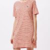 Vestido camisero manga corta OBEY chica Gazer Dress Ref. 401500328 Peach multi melocotón rayas