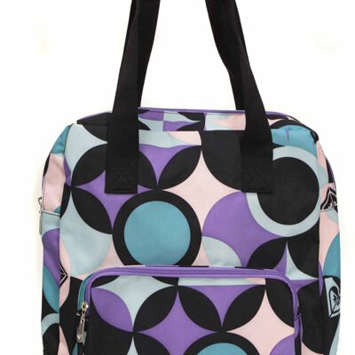 Bolsa Roxy 2 asas medida mediana Active XGWBA221 estampado morado floral