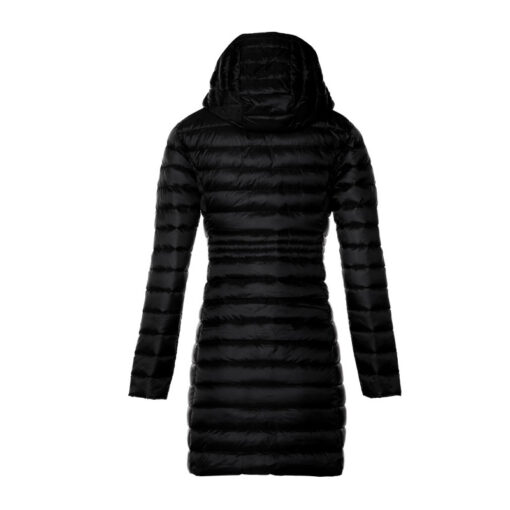 Chaqueta Jott midi de plumas Mujer Black 999 Vero BASIC Larga Justoverthetop Color negro