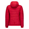 Chaqueta capucha Jott de plumas Mujer Red 300 CATHY BASIC franja logos mangas Justoverthetop Color rojo