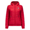 Chaqueta capucha Jott de plumas Mujer Red 300 CATHY BASIC franja logos mangas Justoverthetop Color rojo