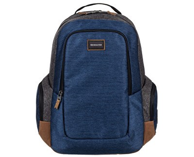 Mochila Quiksilver doble chico EQYBP03418 Schoolie Backpack Schoolie M Bte0 bolsillo ordenador azul y gris