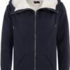 Sudadera VOLCOM Mujer forrada borreguillo con capucha WALK ON BY SHERPA-SEA NAVY Ref. B3131851 azul marino