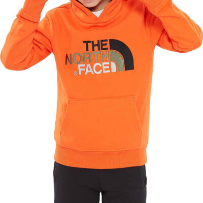 Sudadera THE NORTH FACE niño con capucha DREW PEAK ref. T933HVOW.XL NARANJA con logo bordado