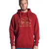 Sudadera sport surf hombre Rip Curl con capucha supply co. Fleece Ref. CFEWA4 granate bordado en dorado