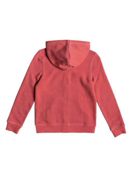 Sudadera ROXY niña con capucha y cremallera ref. ERGFT03310 color MMZO Rosa coral palo Logo grande en pecho