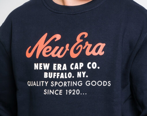 Sudadera NEW ERA Hombre Cuello redondo casual Branded crew neck Ref.11604140 negro Buffalo NY Quality Sporting Goods Since 1920 marino