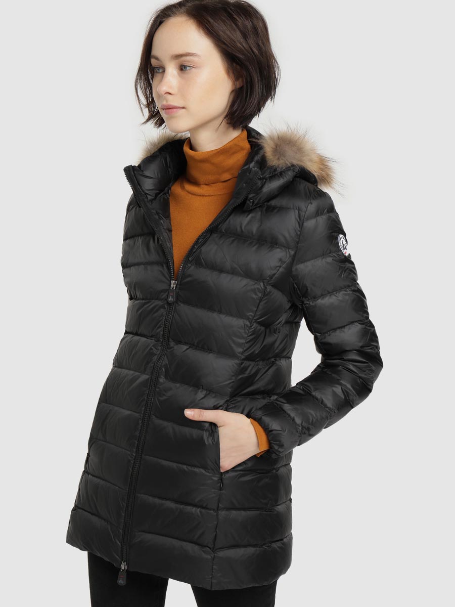 Chaqueta capucha pelo Jott de plumas pato Mujer GRAN FRÍO 3901/999 Noir PERLE GRAND FROID | Martimpe Berart - Tienda de Moda en Gausach, Vielha, Valle de Aran