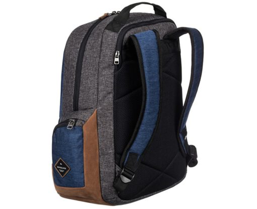 Mochila Quiksilver doble chico EQYBP03418 Schoolie Backpack Schoolie M Bte0 bolsillo ordenador azul y gris