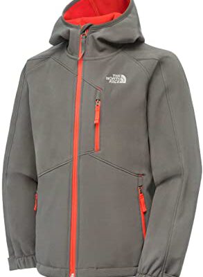 Chaqueta softshell The North Face hombre T0A6MM044 Graphite grey gris con detalles naranjas